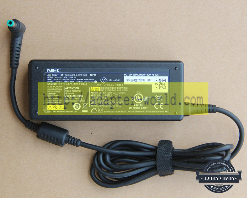 *Brand NEW* NEC PA-1750-04 ADP-75RB A ADP-75SB EB 19V 3.95A (75W) AC DC Adapter POWER SUPPLY